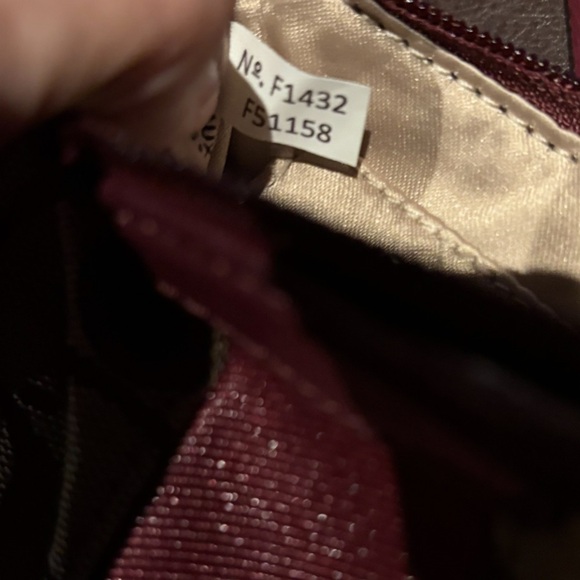 Women’s Coach Signature Small Wristlet Khaki & Passion Berry - Picture 4 of 5